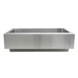Patented Design Pro Series Single Bowl Undermount Stainless Steel Kitchen Sink with 7 Inch Apron Front