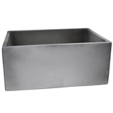 Nantucket Sinks - 24-Inch Farmhouse Fireclay Sink CONCRETE - Concrete