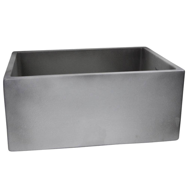 Nantucket Sinks - 24-Inch Farmhouse Fireclay Sink CONCRETE - Concrete