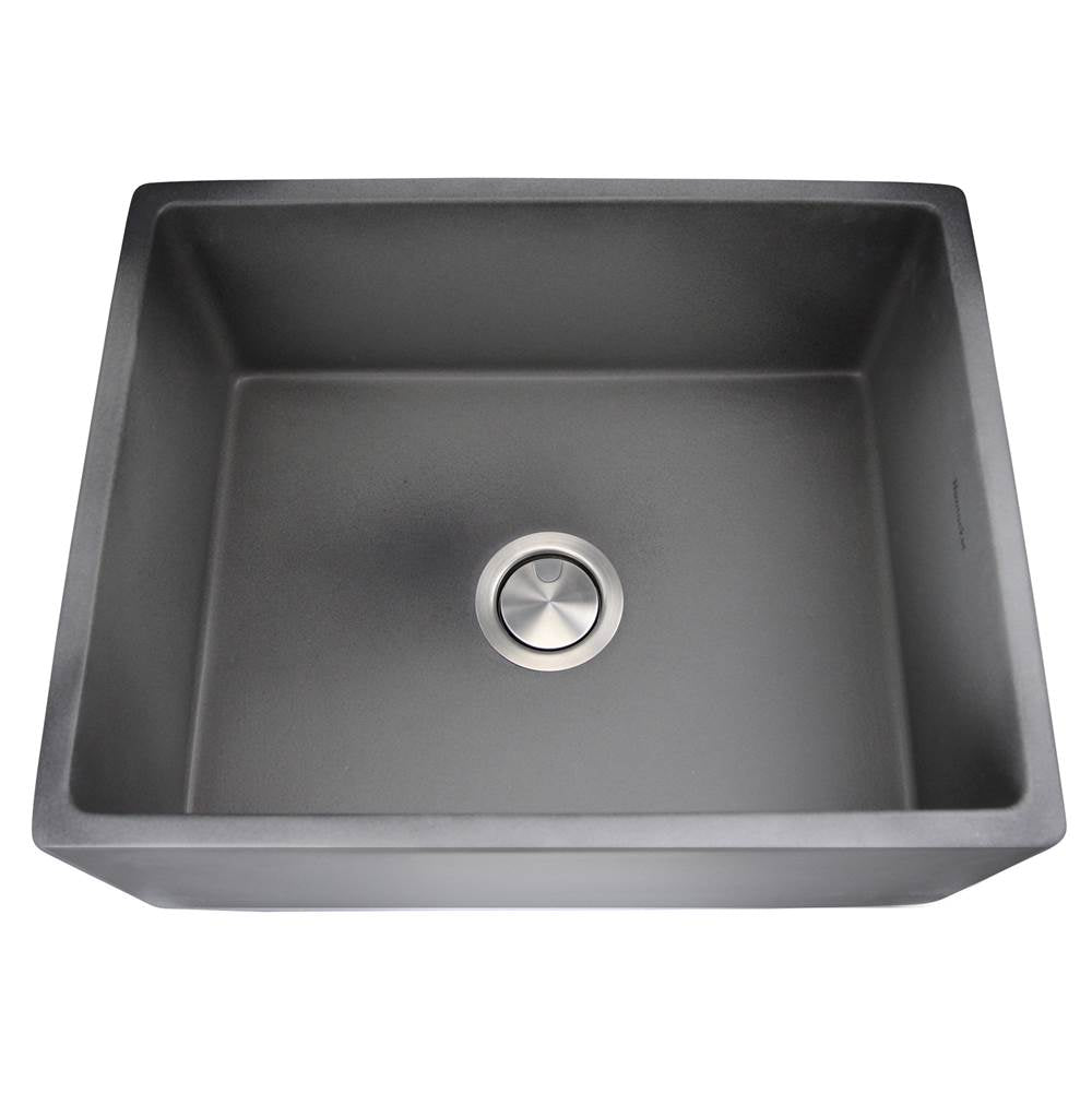 24-Inch Farmhouse Fireclay Sink CONCRETE