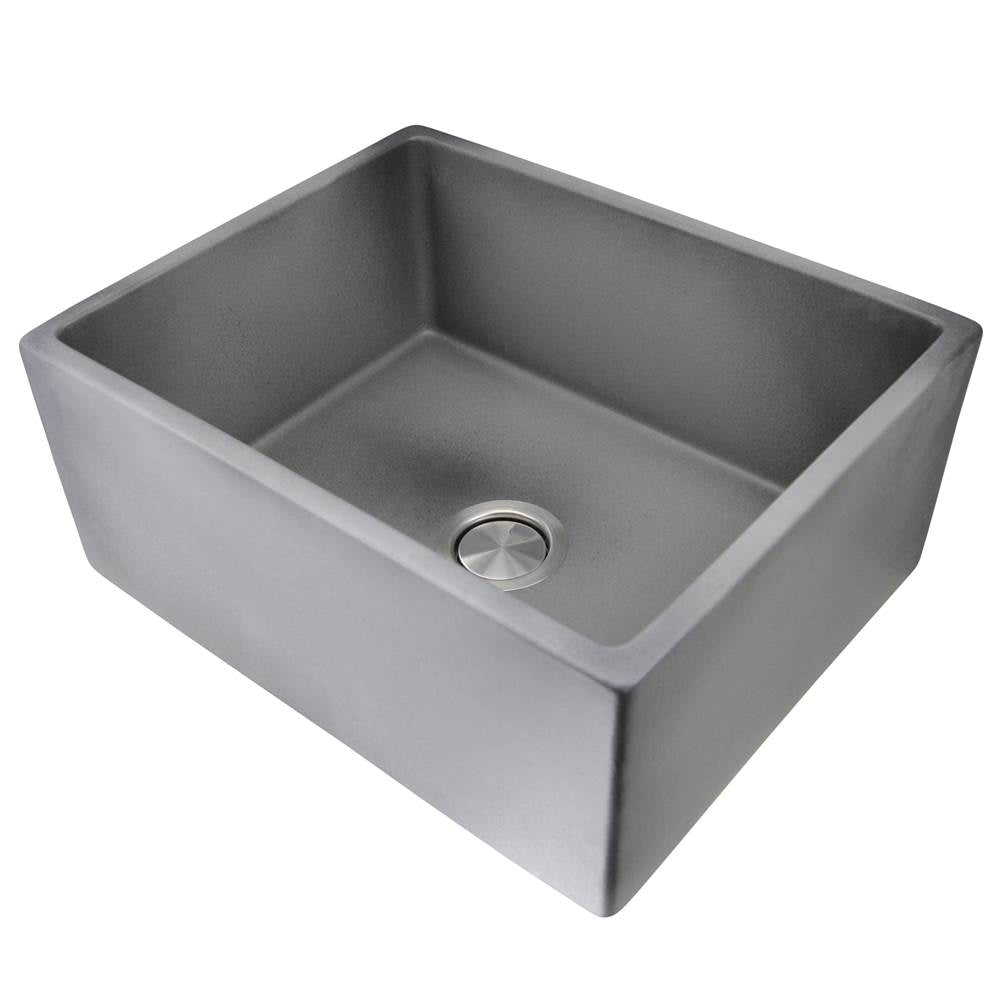 24-Inch Farmhouse Fireclay Sink CONCRETE