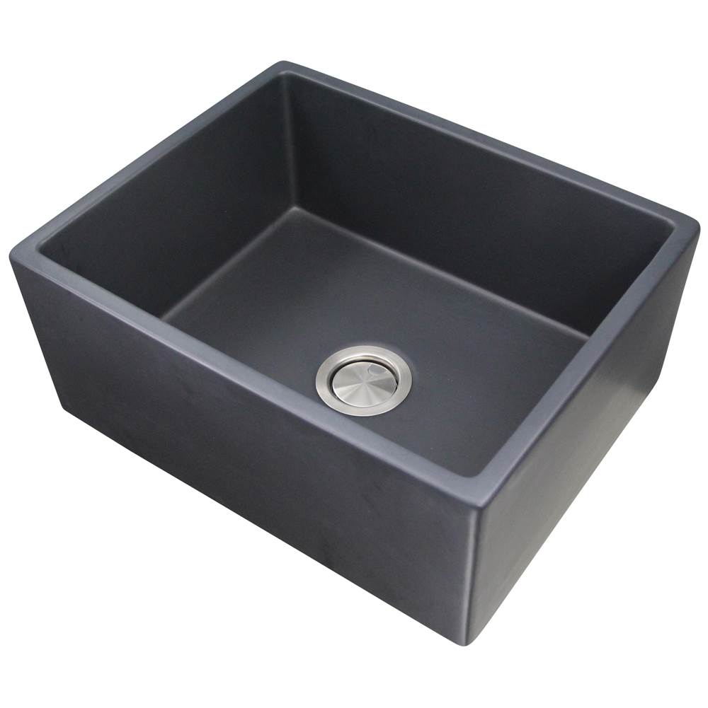 24-Inch Farmhouse Fireclay Sink CONCRETE