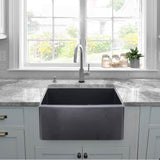24-Inch Farmhouse Fireclay Sink CONCRETE