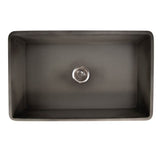30-Inch Farmhouse Fireclay Sink with Concrete Finish