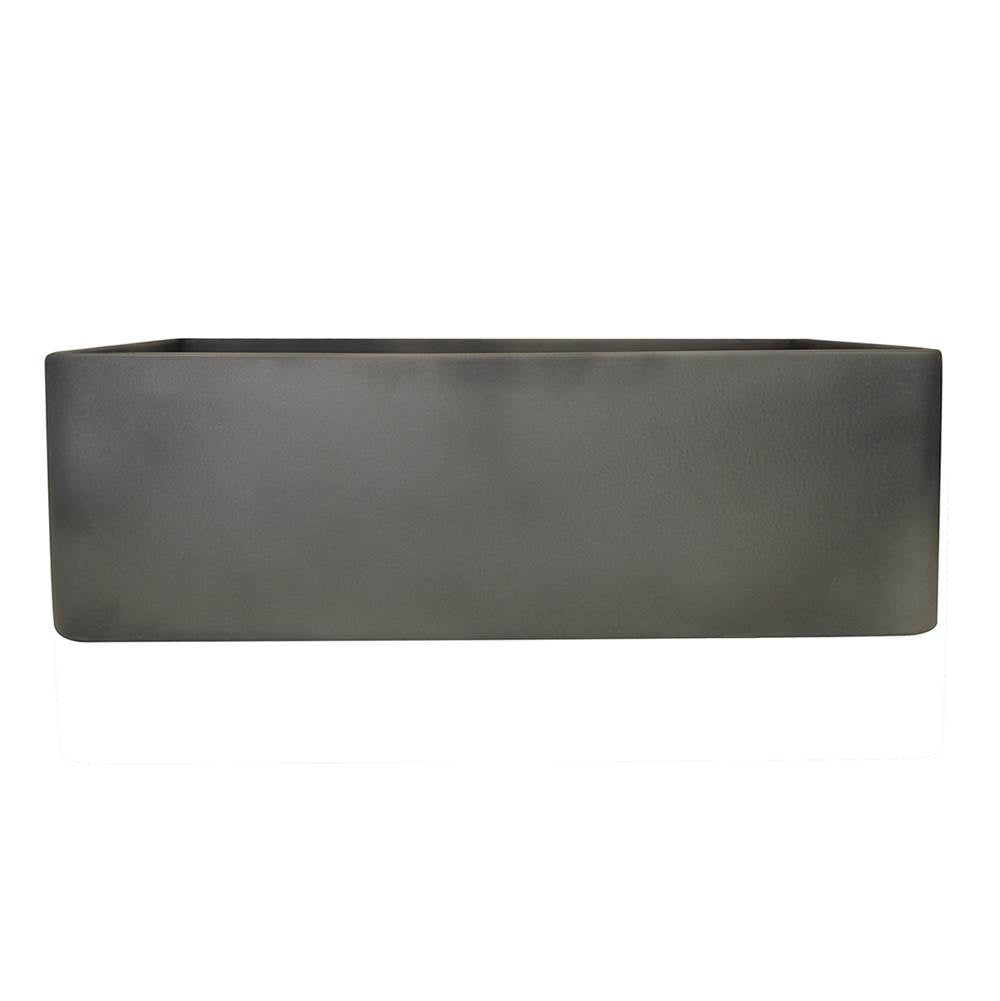 30-Inch Farmhouse Fireclay Sink with Concrete Finish