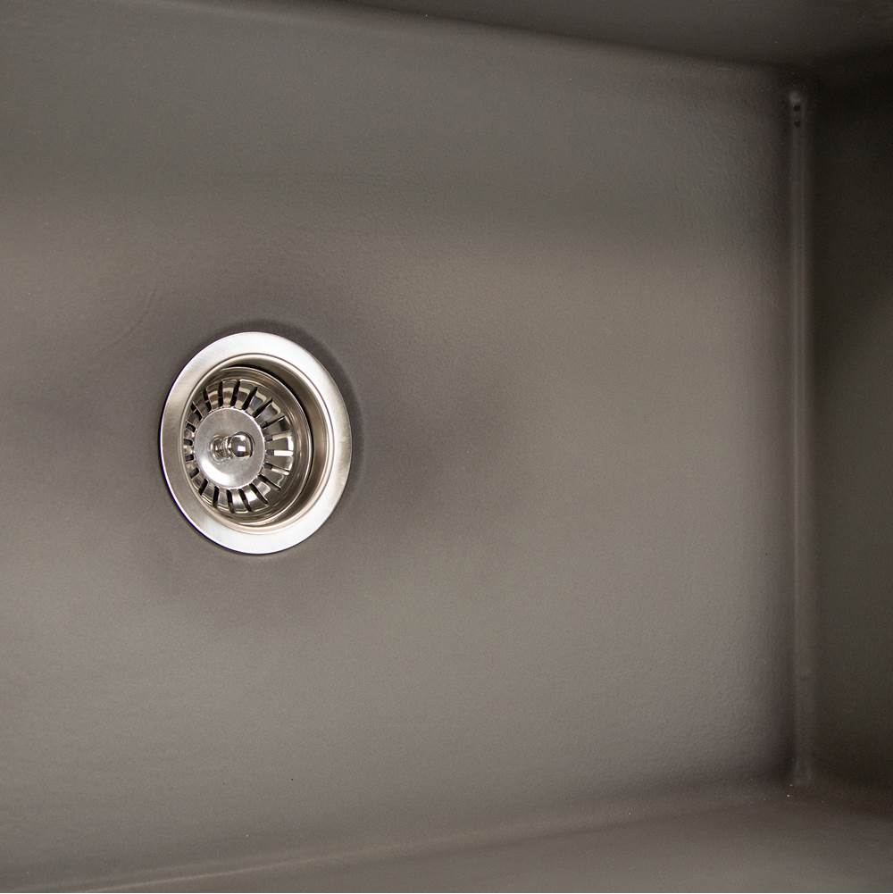 30-Inch Farmhouse Fireclay Sink with Concrete Finish