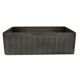 30-Inch Farmhouse Fireclay Sink with Concrete Finish
