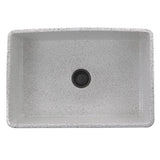 30-Inch Farmhouse Fireclay Sink with Concrete Finish
