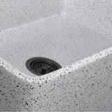 30-Inch Farmhouse Fireclay Sink with Concrete Finish