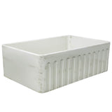 30-Inch Farmhouse Fireclay Sink with Concrete Finish