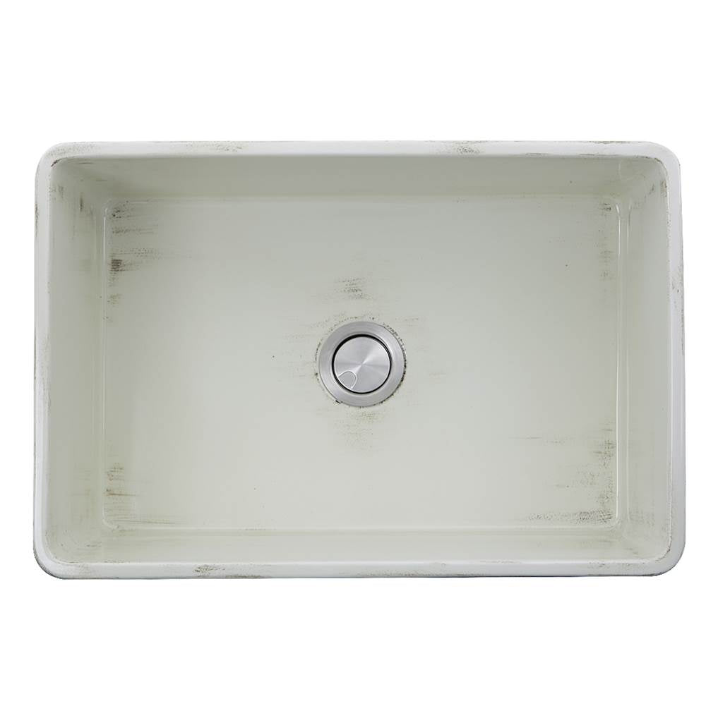 30-Inch Farmhouse Fireclay Sink with Concrete Finish