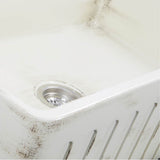 30-Inch Farmhouse Fireclay Sink with Concrete Finish