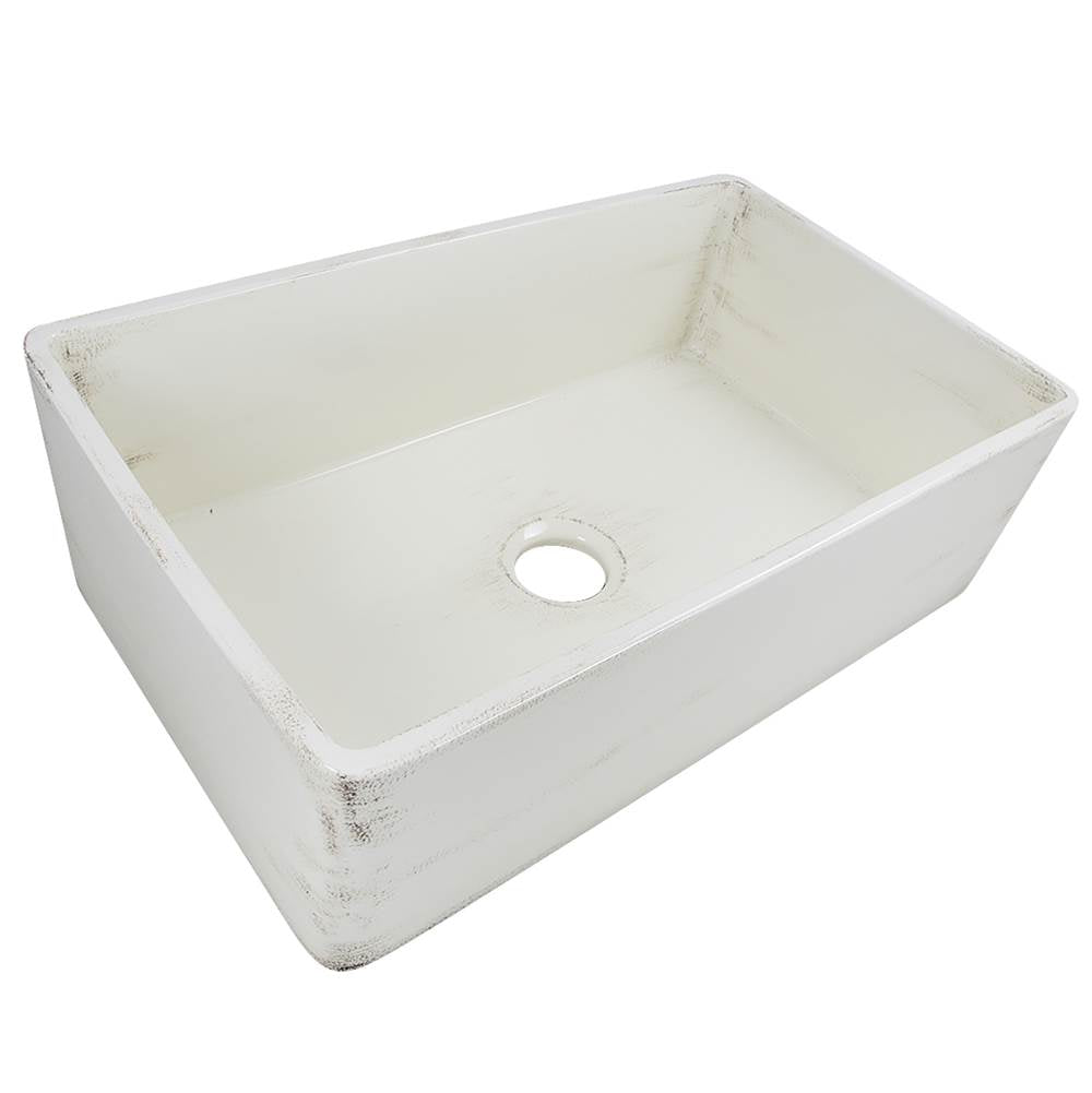 30-Inch Farmhouse Fireclay Sink with Concrete Finish