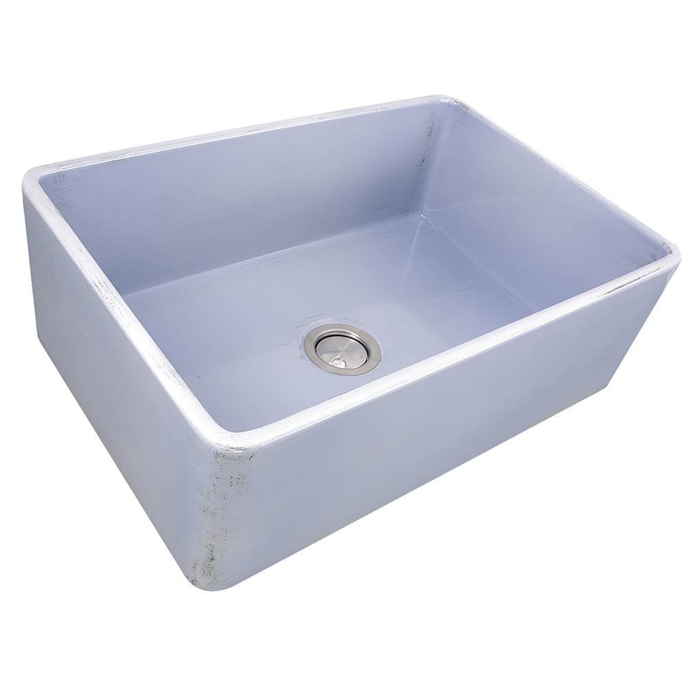 Nantucket Sinks - 30-Inch Farmhouse Fireclay Sink with Shabby Sugar Finish - Shabby Sugar