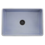 30-Inch Farmhouse Fireclay Sink with Concrete Finish