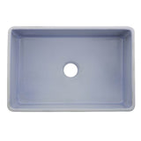 30-Inch Farmhouse Fireclay Sink with Concrete Finish
