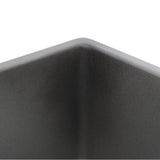 Double Bowl Farmhouse Fireclay Sink with Concrete Finish