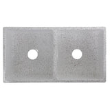 Double Bowl Farmhouse Fireclay Sink with Concrete Finish