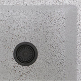 Double Bowl Farmhouse Fireclay Sink with Concrete Finish