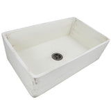 Nantucket Sinks - 33-Inch Farmhouse Fireclay Sink with Shabby Straw Finish - Shabby Straw