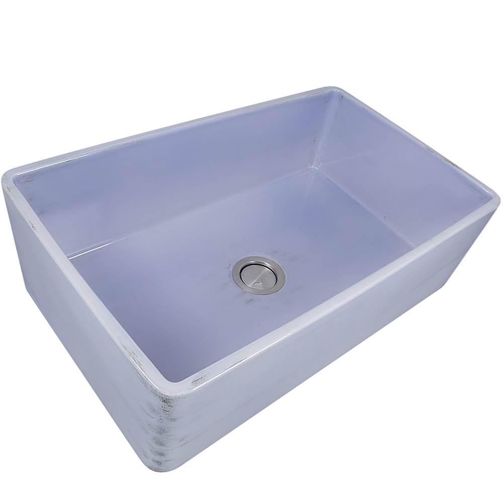 Nantucket Sinks - 33-Inch Farmhouse Fireclay Sink with Shabby Sugar Finish - Shabby Sugar