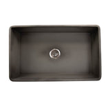 Nantucket Sinks - 33-Inch Farmhouse Fireclay Sink - Concrete