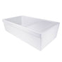 Nantucket Sinks - 36 Inch Italian Farmhouse Fireclay Sink with Built-In Drainboard - Porcelain Enamel Glaze White