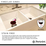 24 Inch Fireclay Farmhouse Kitchen Sink