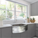 33 Inch Hammered Farmhouse Stainless Steel Sink