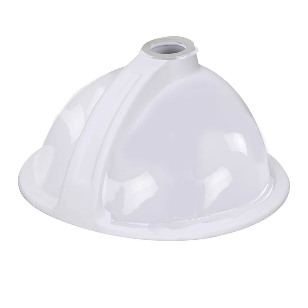 Glazed Bottom 13 Inch X 10 Inch Undermount Ceramic Sink In White Gb-13X10-W