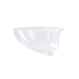 17 Inch x 14 Inch Glazed Bottom Undermount GB-17x17-W Oval Ceramic Sink In White