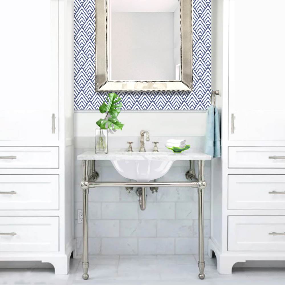 17 Inch x 14 Inch Glazed Bottom Undermount GB-17x17-W Oval Ceramic Sink In White