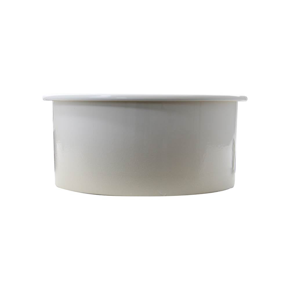 18 inch Fireclay Round Bar-Prep Sink