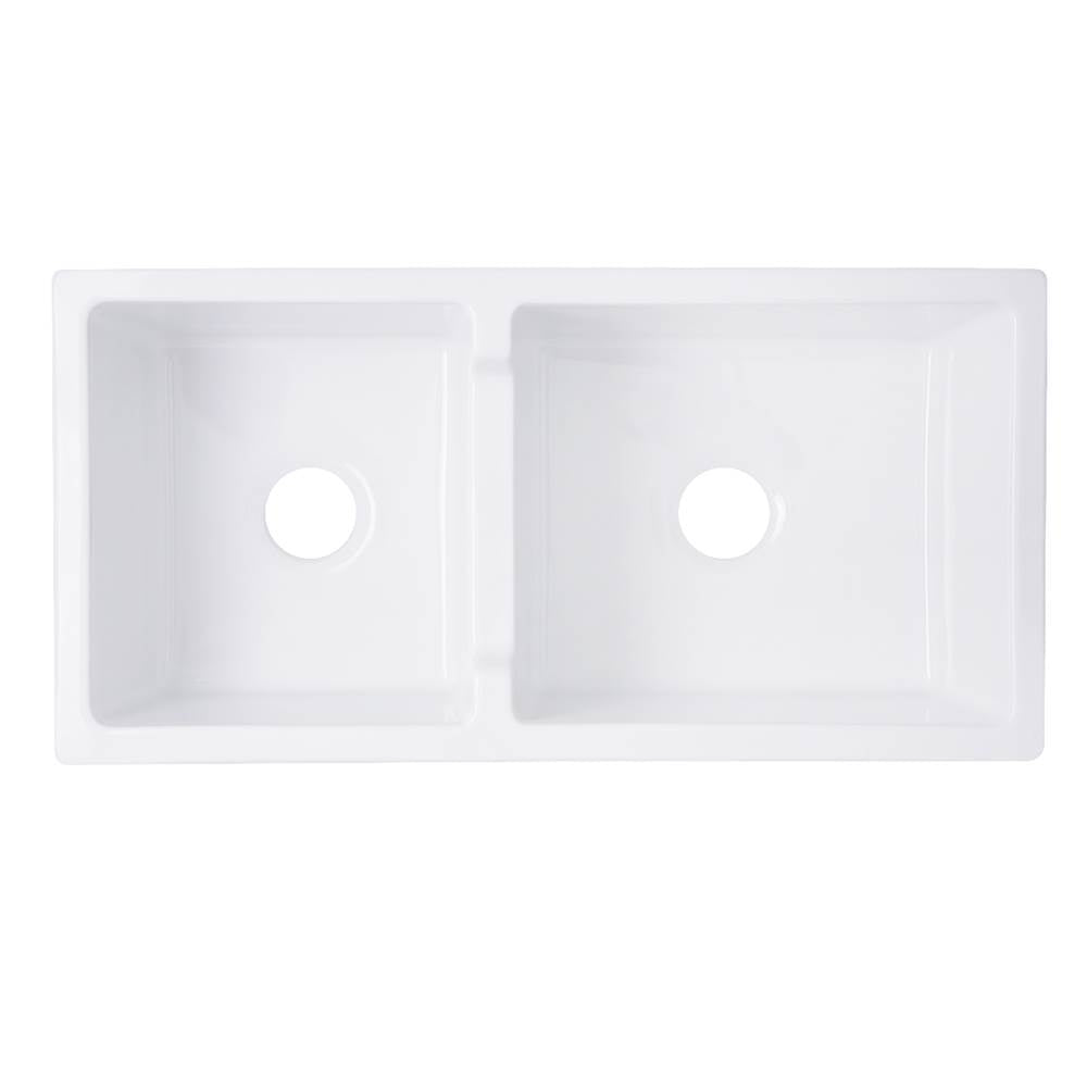 60/40 Double Bowl Farmhouse Apron Fireclay Sink
