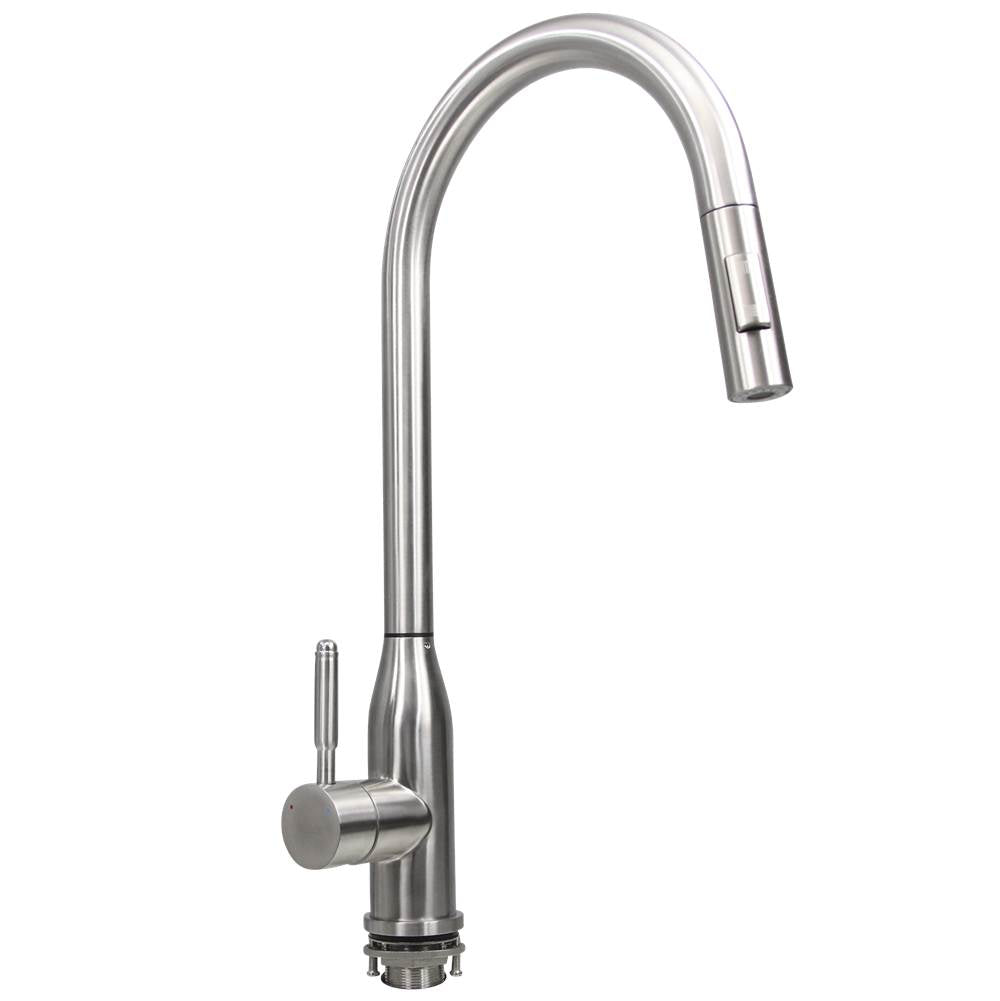 Goose Neck Pull-Down Faucet with Modernl Styling