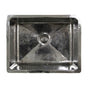 Nantucket Sinks - 23 Inch Hammered Stainless Steel Rectangle Kitchen/Laundry Sink 12'' - Polished Stainless Steel