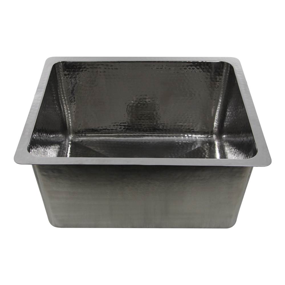 23 Inch Hammered Stainless Steel Rectangle Kitchen/Laundry Sink 12''