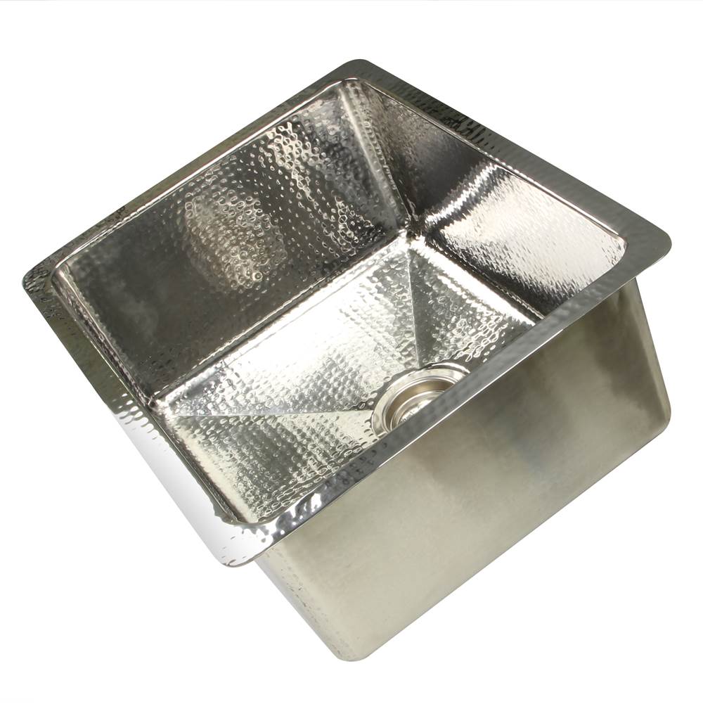 23 Inch Hammered Stainless Steel Rectangle Kitchen/Laundry Sink 9''