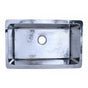 Nantucket Sinks - Brightwork Collection Hammered Stainless Steel Large Single Bowl Sink. - Polished Stainless Steel