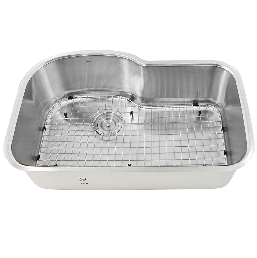 Single Bowl Oblong Undermount Stainless Steel Kitchen Sink, 16 Gauge