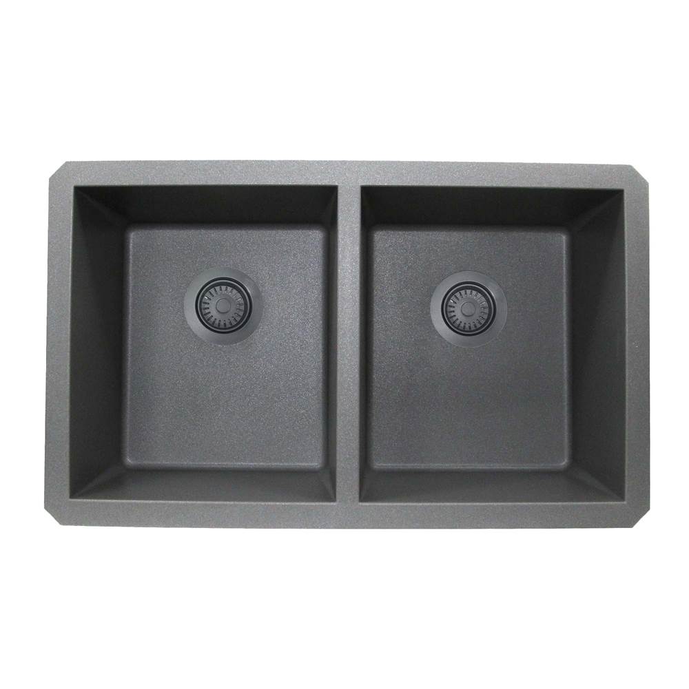 Disposal Flange Trim With Strainer For Granite Composite Sinks In Matte Brown