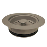 Disposal Flange Trim With Strainer For Granite Composite Sinks In Matte Brown