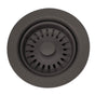 Nantucket Sinks - BROWN SINK DRAIN FOR GRANITE COMPOSITE SINKS WITHOUT OVERFLOW - Brown