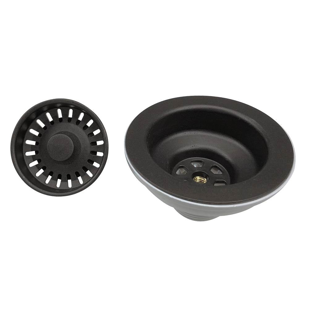 BROWN SINK DRAIN FOR GRANITE COMPOSITE SINKS WITHOUT OVERFLOW