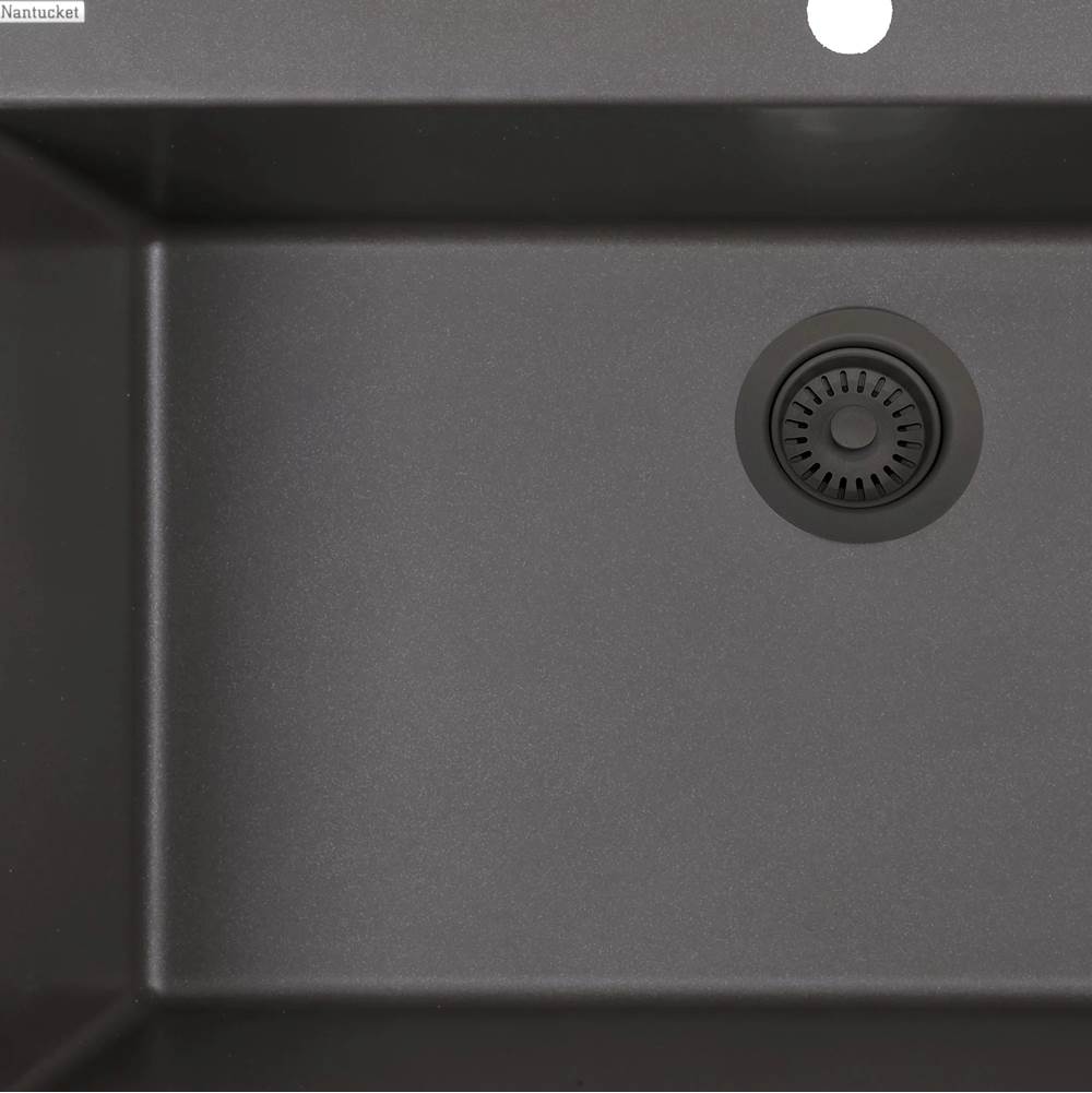 BROWN SINK DRAIN FOR GRANITE COMPOSITE SINKS WITHOUT OVERFLOW
