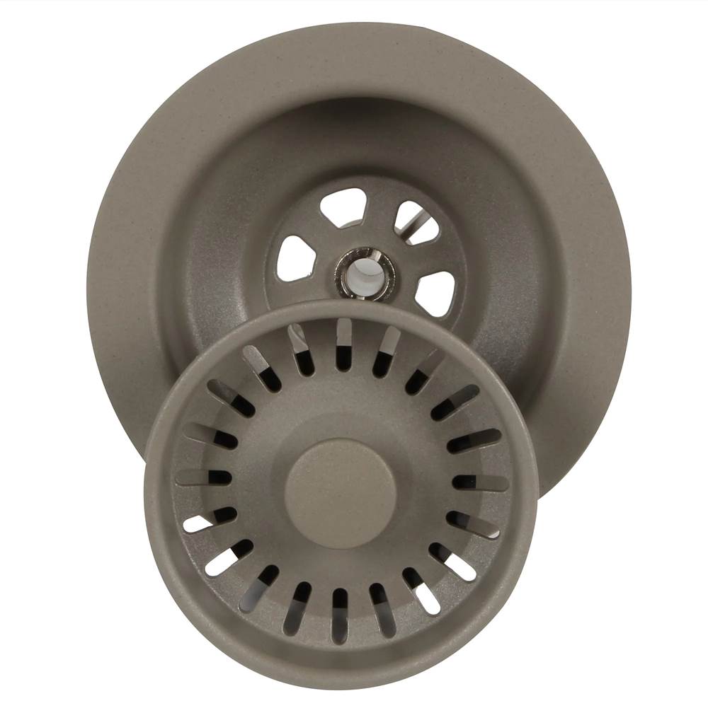 BROWN SINK DRAIN FOR GRANITE COMPOSITE SINKS WITHOUT OVERFLOW