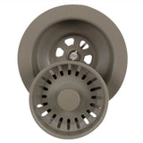 BROWN SINK DRAIN FOR GRANITE COMPOSITE SINKS WITHOUT OVERFLOW