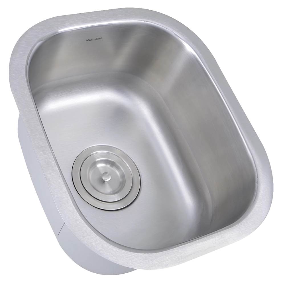 15 Inch Rectangle Undermount Stainless Steel Bar/Prep Sink, 18 Gauge
