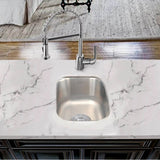 15 Inch Rectangle Undermount Stainless Steel Bar/Prep Sink, 18 Gauge