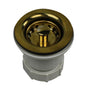 Nantucket Sinks - 2.75 inch Junior Duo Bar Sink Drain In Polished Brass - Polished Brass
